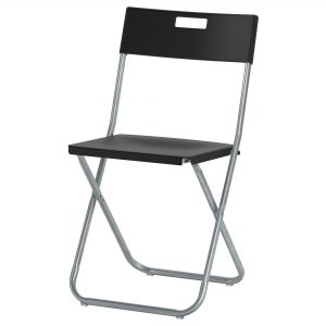 IKEA folding chair black