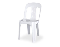 Plastic Chairs (White/Blue/Red)